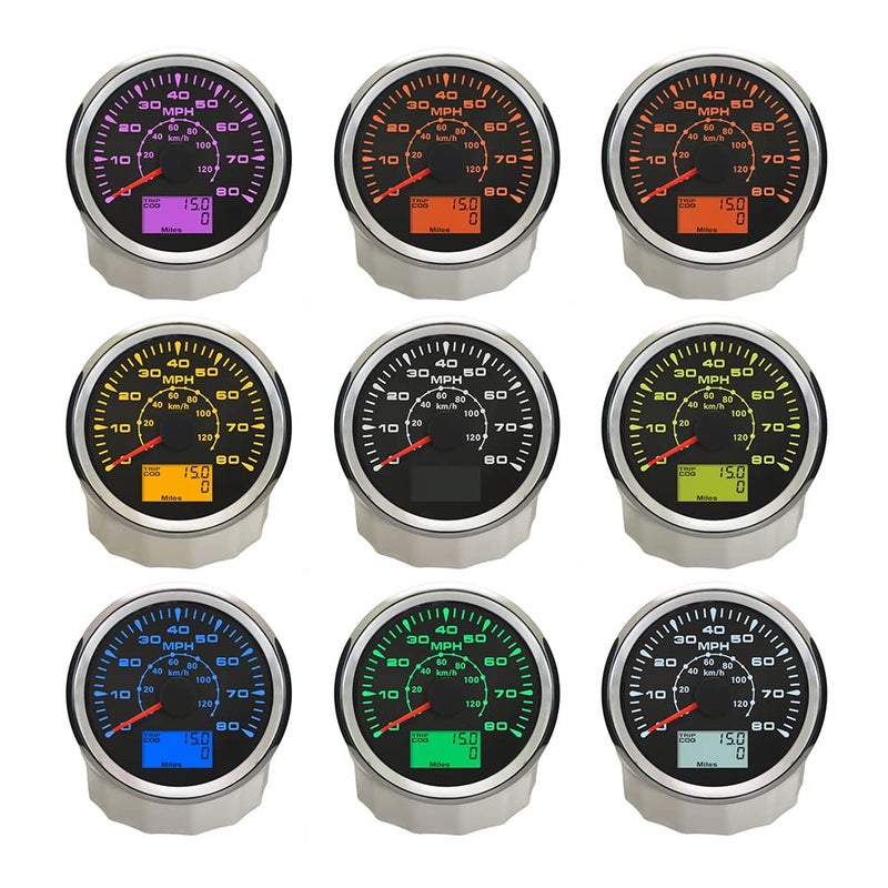 ELING Marine Auto MPH GPS Speedometer Odometer 80MPH Speed Gauge with ODO COG Trip 85mm for Car Boat Motorcycle 12 24 Volts - Image 3